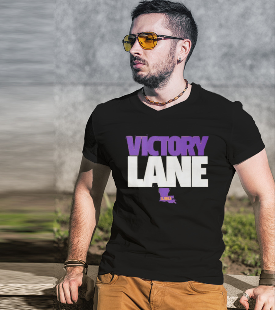 Lane Kiffin Victory Lane LSU NCAA Football Tigers T-Shirt