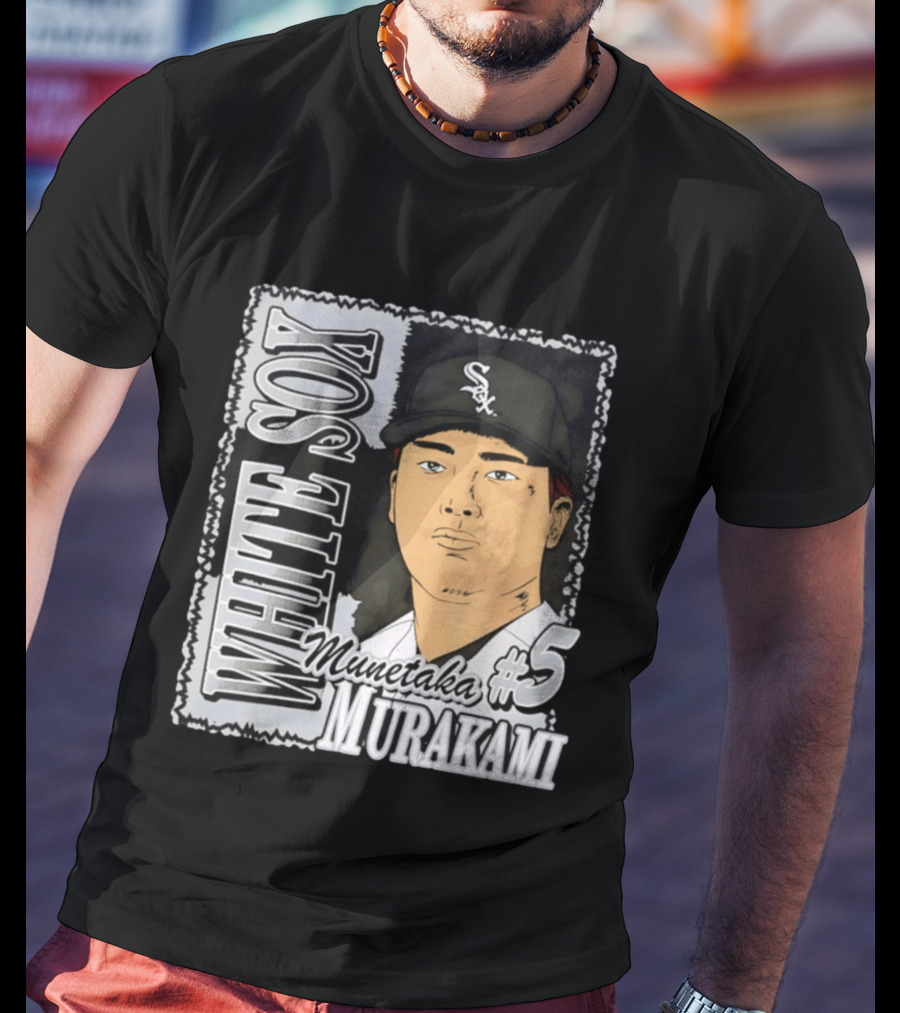 Munetaka Murakami #5 White Sox Baseball T-Shirt