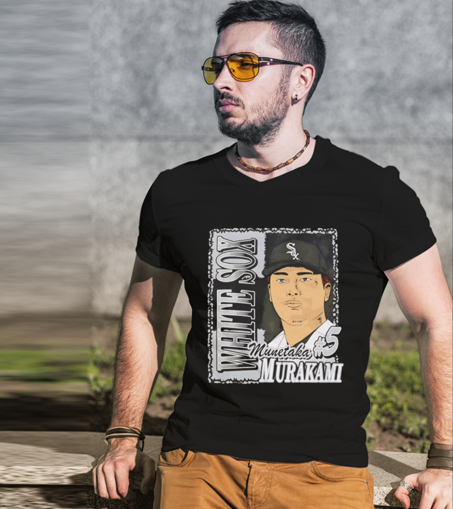 Munetaka Murakami #5 White Sox Baseball T-Shirt