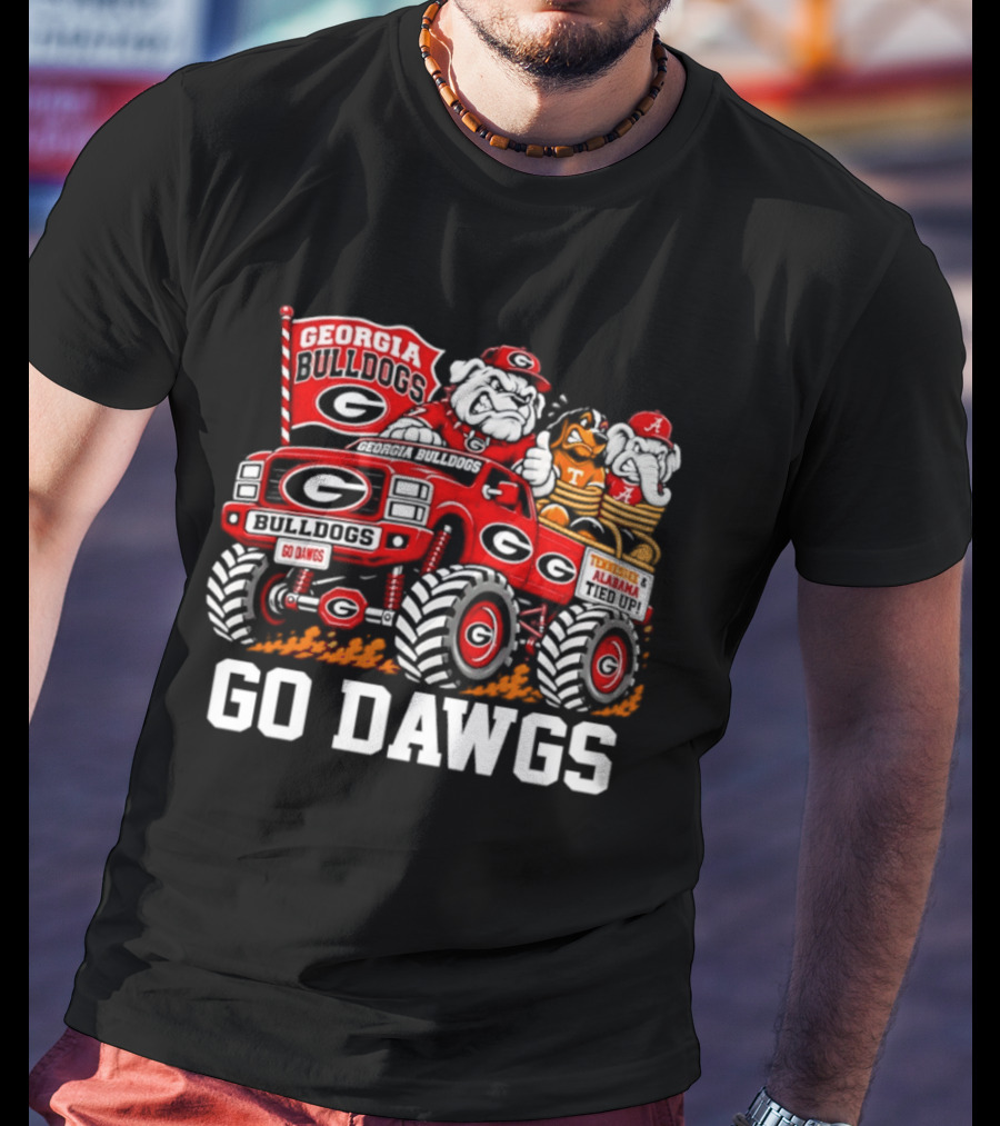 Georgia Bulldogs Monster Truck Go Dawgs Rivalry With Tennessee Alabama T-Shirt