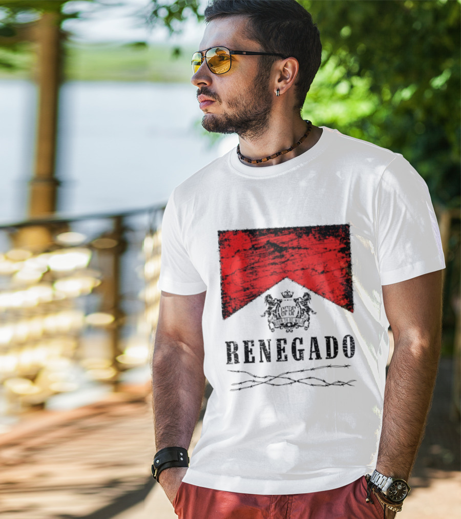 Renegado Born To Be Wild Red Crest Gothic T-Shirt