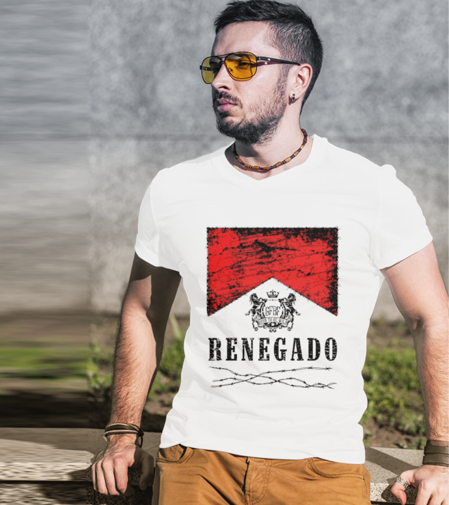 Renegado Born To Be Wild Red Crest Gothic T-Shirt