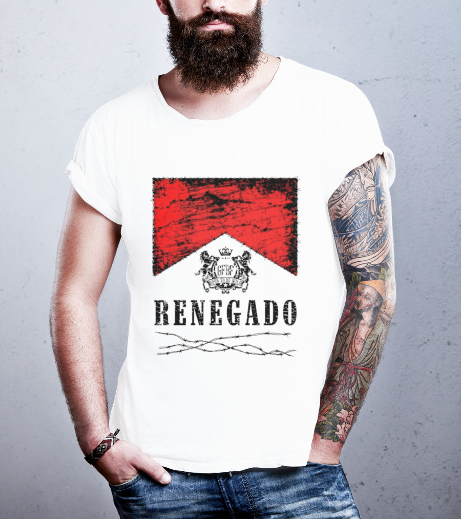 Renegado Born To Be Wild Red Crest Gothic T-Shirt