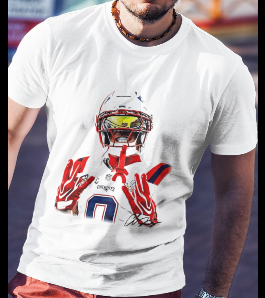 New England Patriots Christian Gonzalez Gonzo Player Number 6 T-Shirt