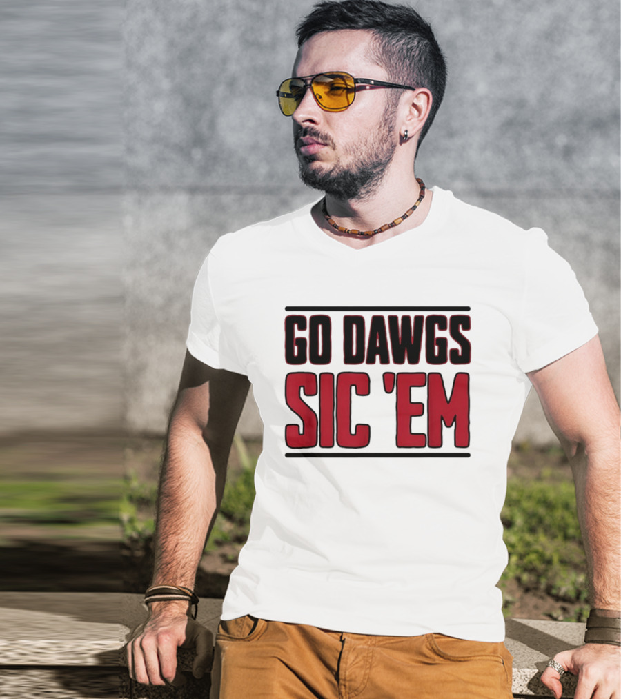 Georgia Bulldogs Go Dawgs Sic Em T-Shirt