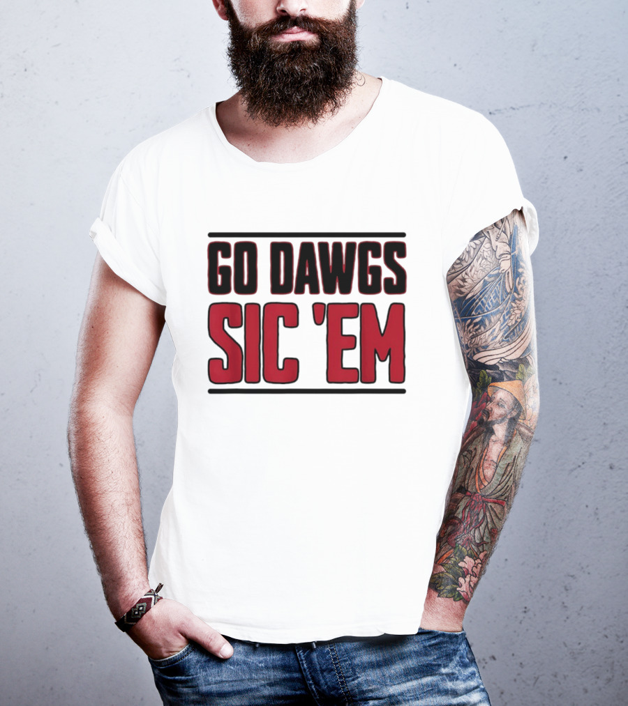 Georgia Bulldogs Go Dawgs Sic Em T-Shirt