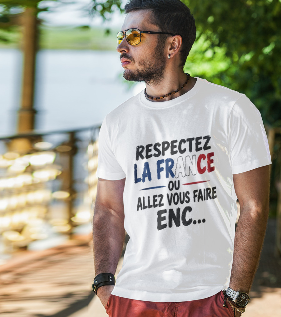 Matthieu Letho Duclos Respectez La France Ou Allez Vous Faire Enc T-Shirt