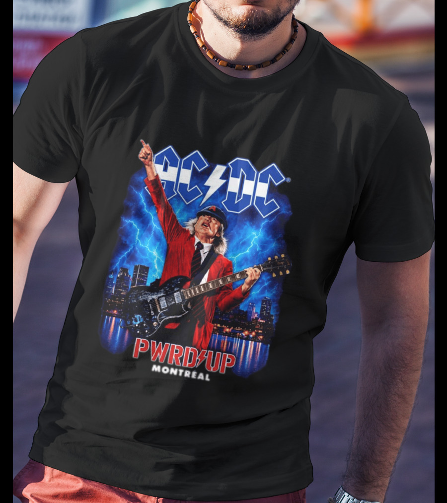 ACDC PWR UP Montreal 2026 Event Live At Parc Jean Drapeau September 12 T-Shirt