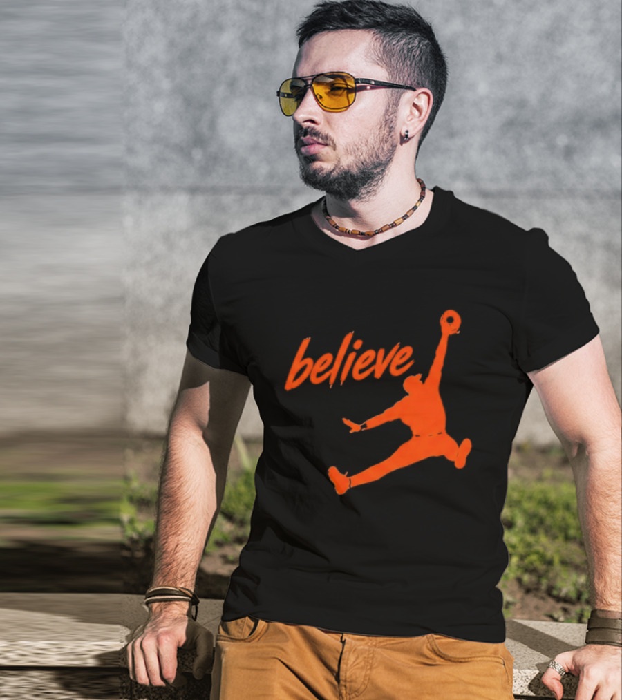 Believe Orioles Air Cowser Jump T-Shirt