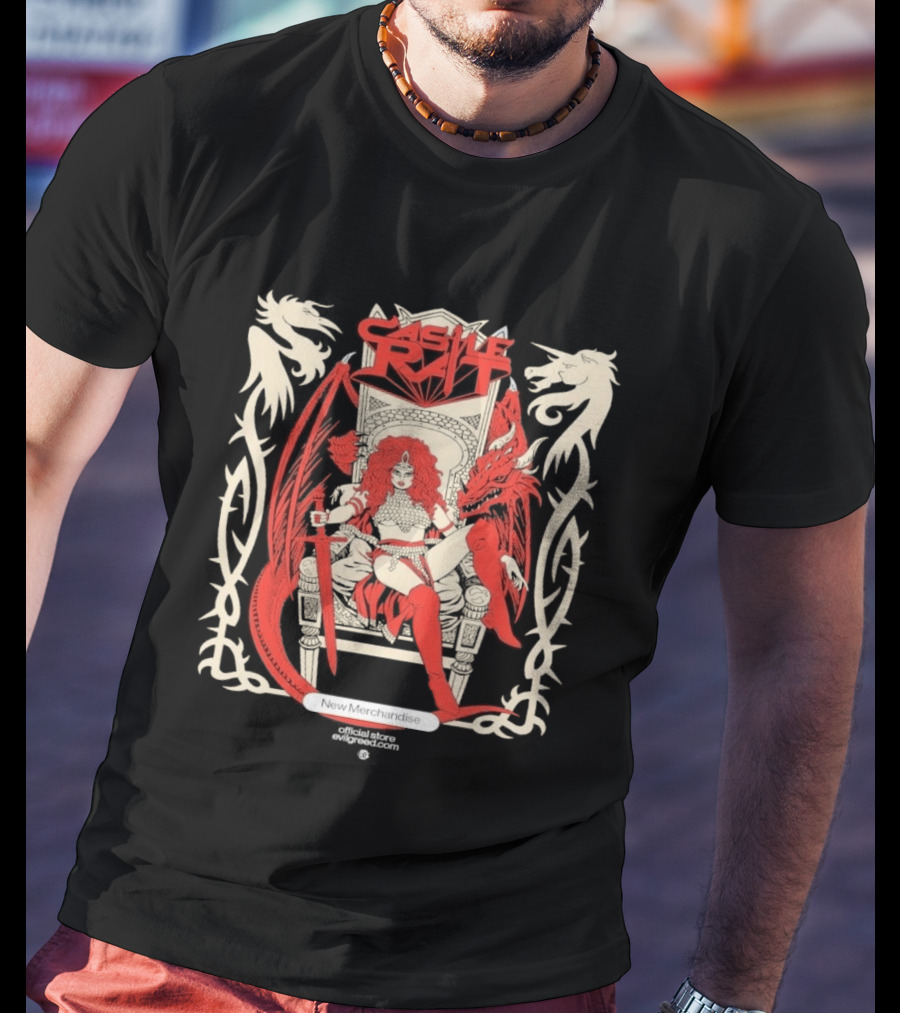 Castle Rat Red Dragon Throne Evilgreed Com New Merchandise Store T-Shirt
