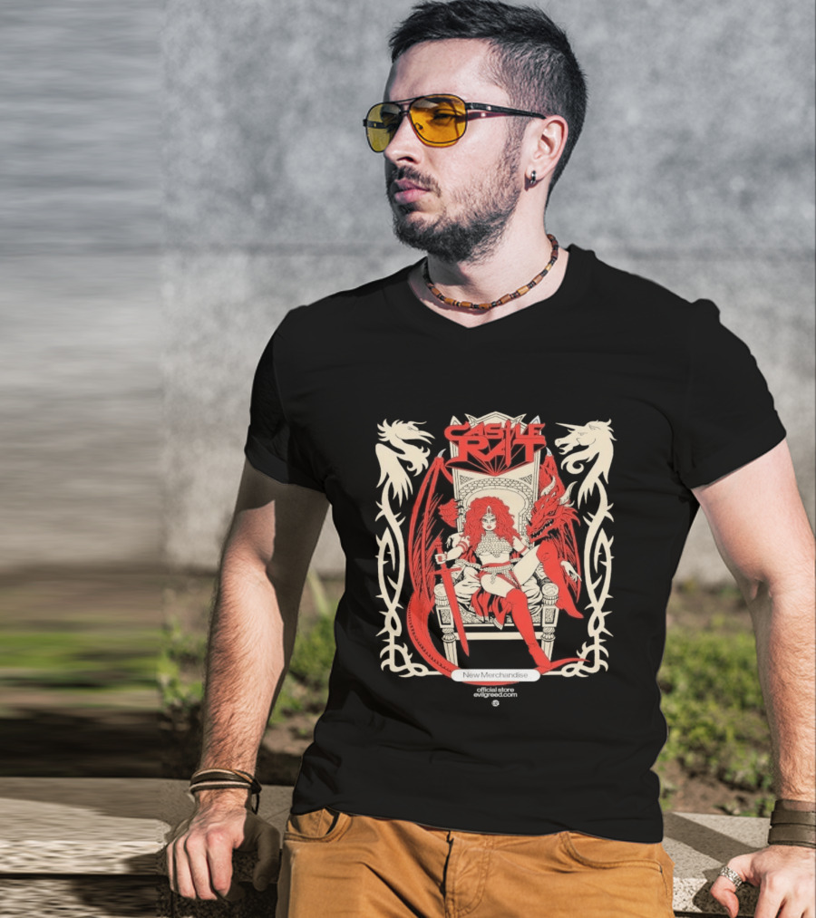 Castle Rat Red Dragon Throne Evilgreed Com New Merchandise Store T-Shirt