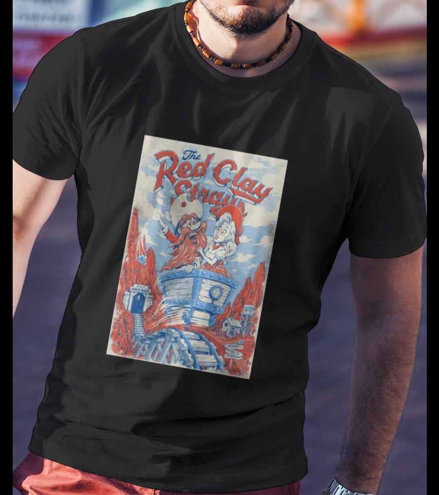 The Red Clay Strays Sacramento Golden 1 Center Sep 11 2026 Gold Mine Limited T-Shirt