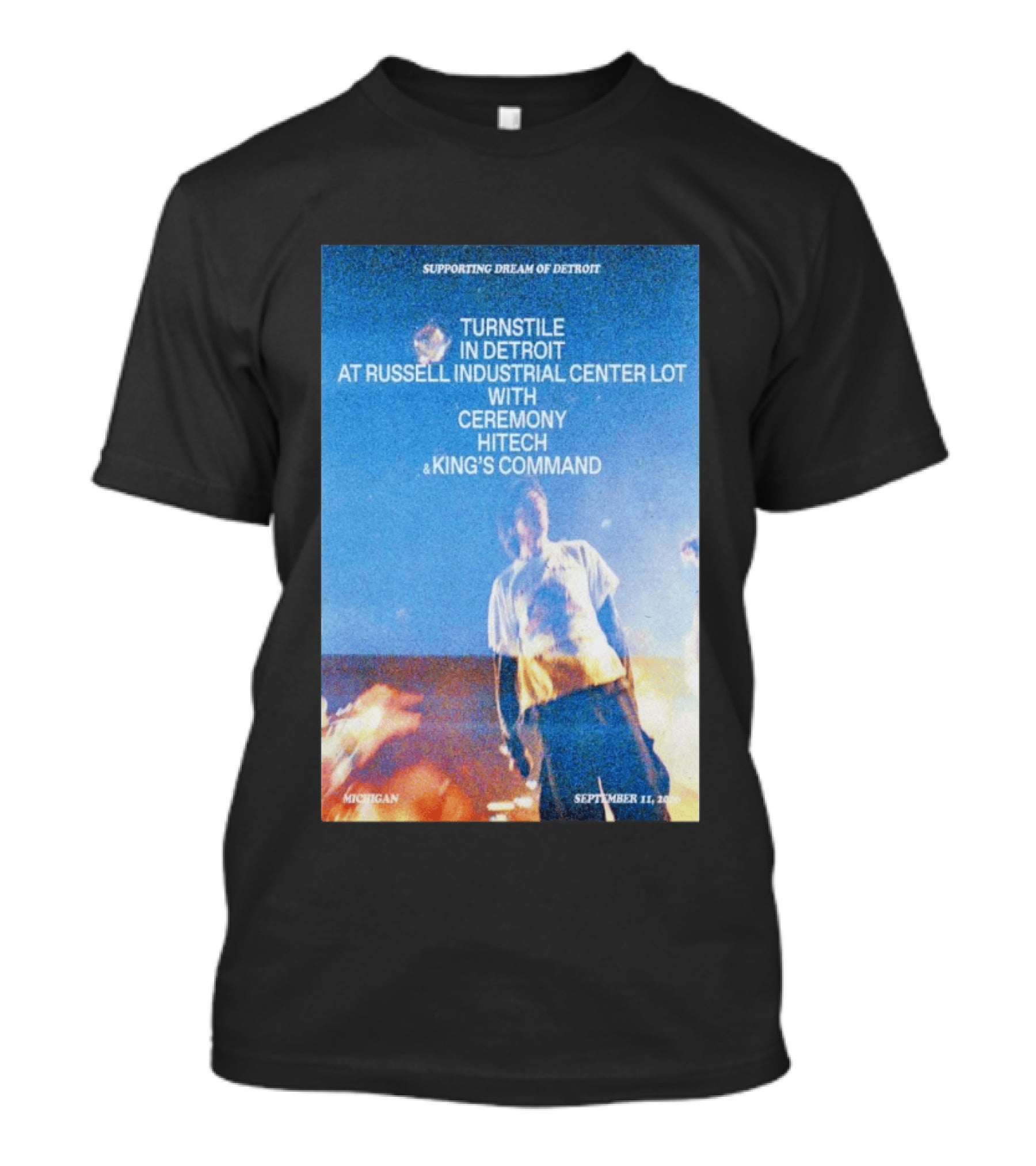 Supporting Dream Of Detroit Turnstile Russell Industrial Center Ceremony Hitech King's Command September 11 2026 Michigan T-Shirt