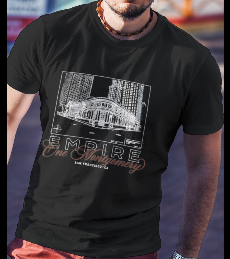 Empire One Montgomery San Francisco Skyline Building T-Shirt