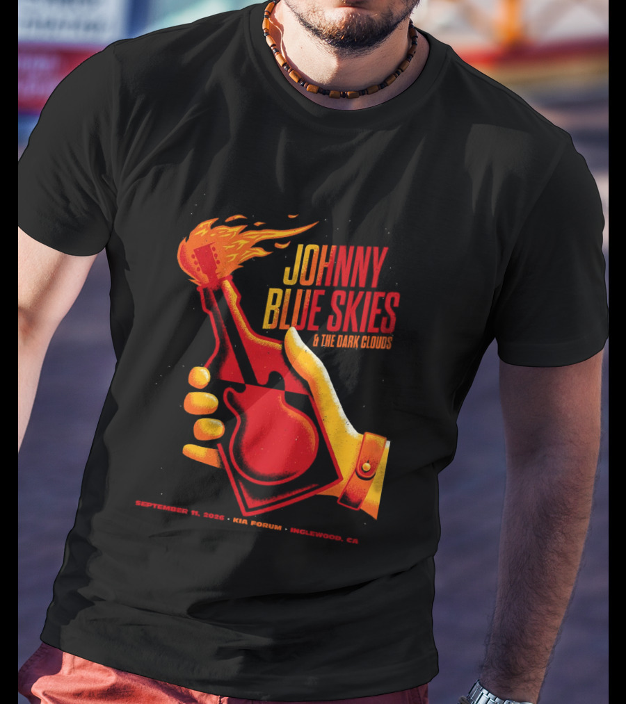 Johnny Blue Skies Inglewood CA 2026 The Dark Shadows Live At Kia Forum September 11 T-Shirt