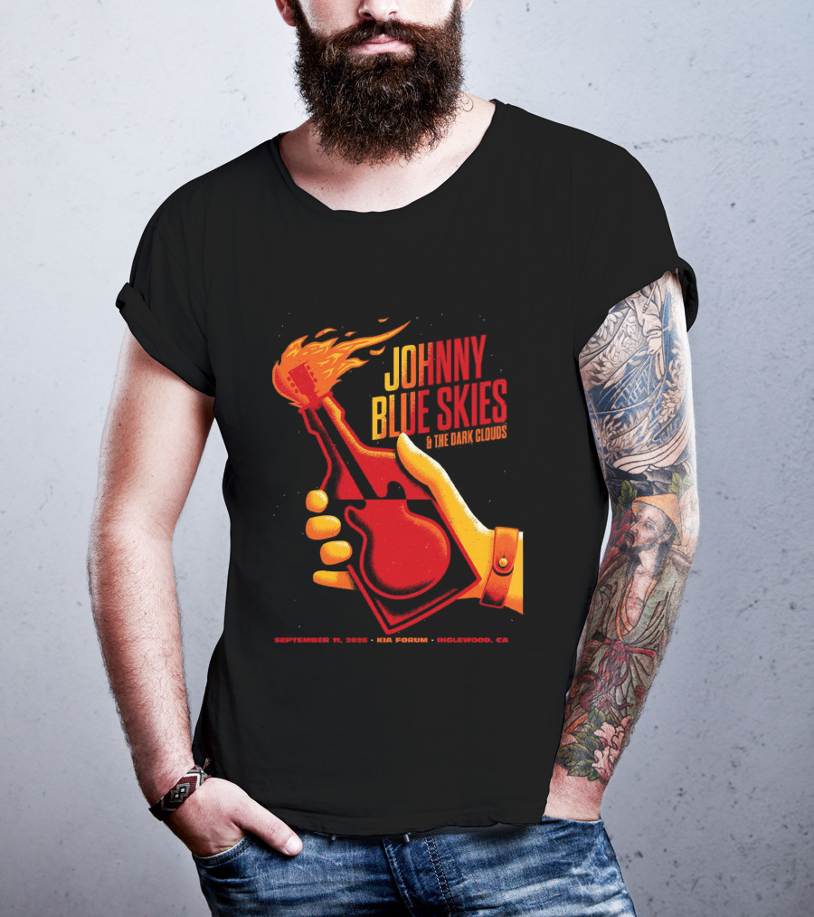 Johnny Blue Skies Inglewood CA 2026 The Dark Shadows Live At Kia Forum September 11 T-Shirt