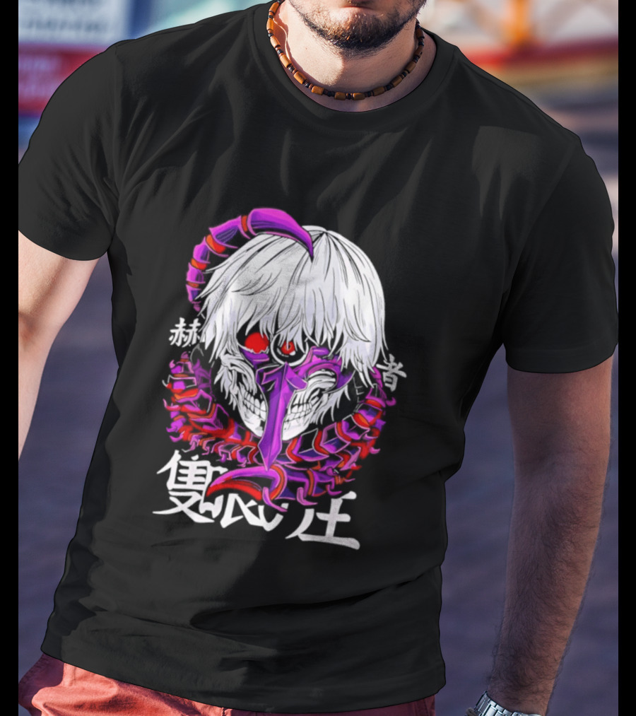 Tokyo Kaneki Kakuja Mask Heroic Stance T-Shirt