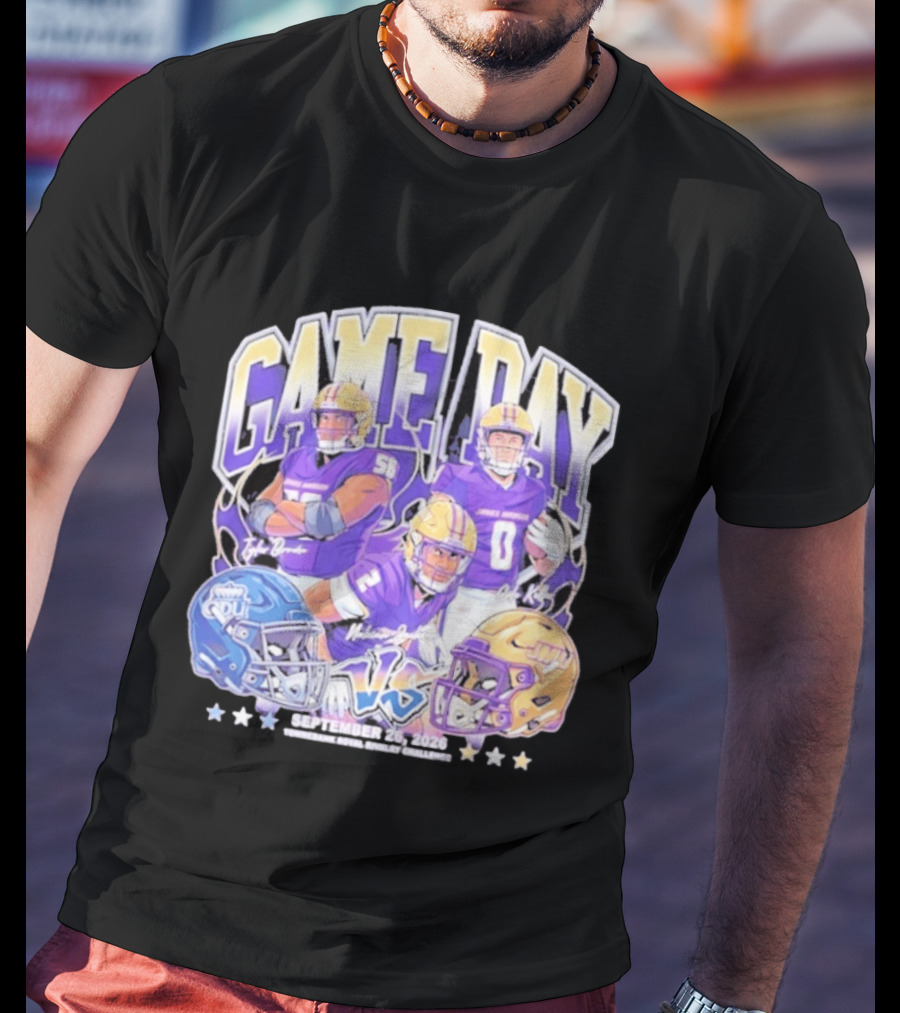 Game Day Nakian Jackson Cole Keller Tyler Brown JMU Vs ODU September 26 2026 T-Shirt