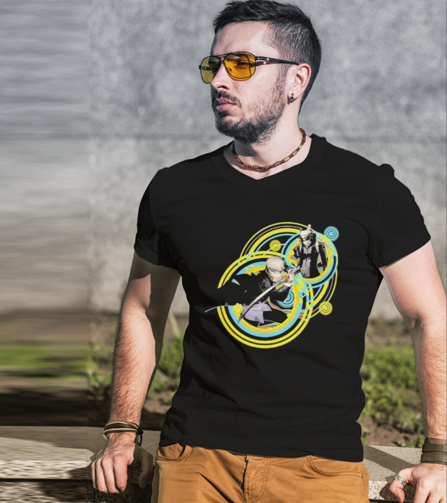 Persona 4 Revival Black Vibrant Character Artistry T-Shirt