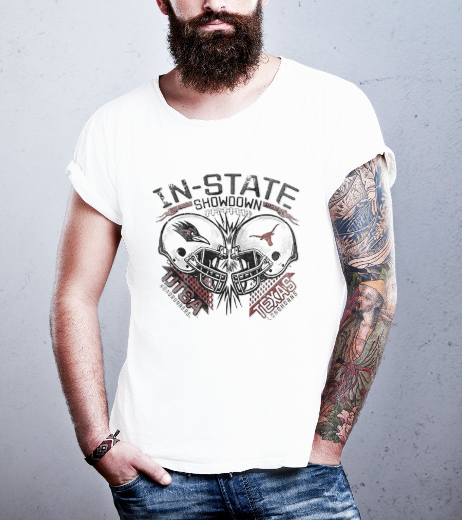In State Showdown Austin TX Sept 19 2026 UTSA Roadrunners Vs Texas Longhorns T-Shirt