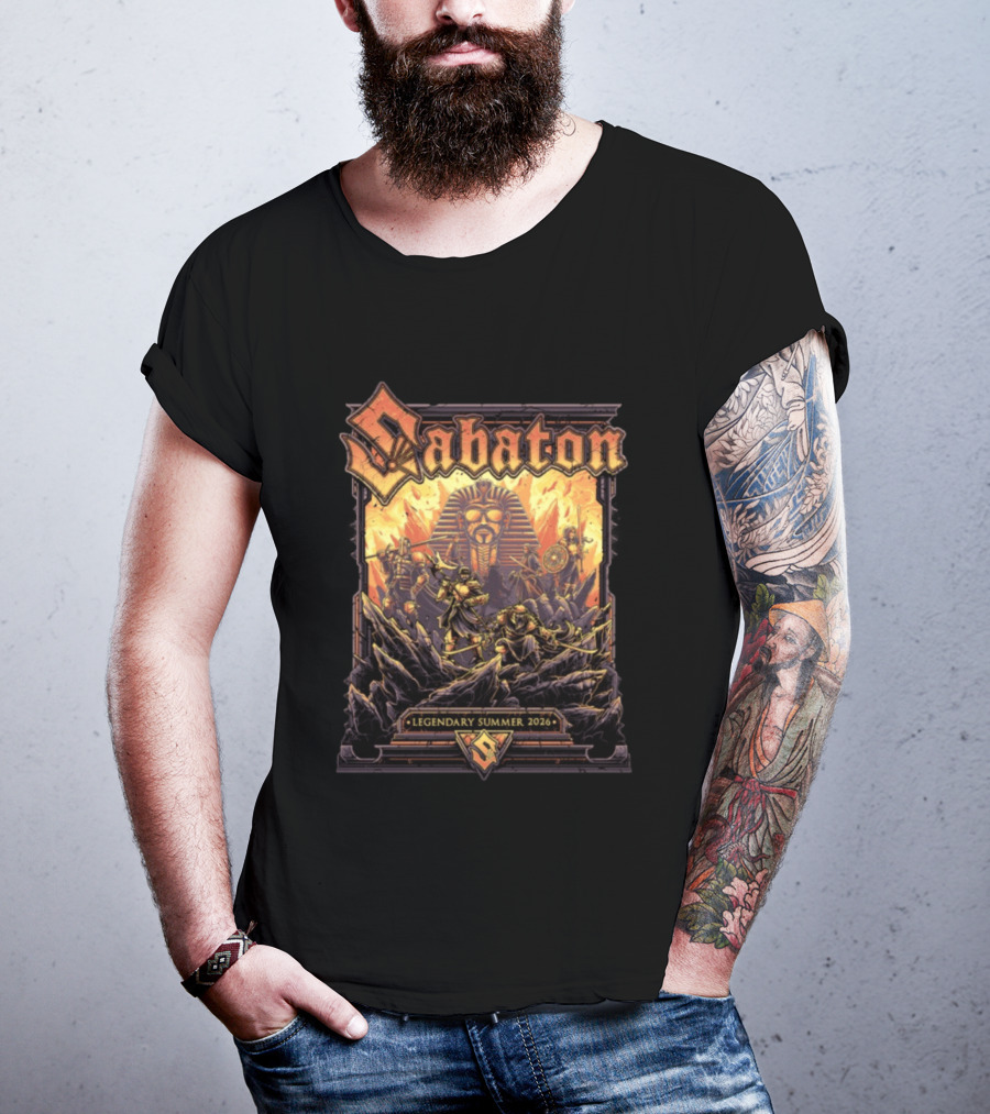 Sabaton Legendary Summer 2026 Epic Warrior Pharaoh T-Shirt