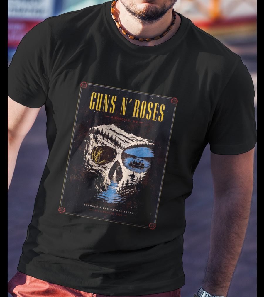 Guns N Roses Ridgedale MO 2026 Event Live At Thunder Ridge Nature Arena On September 12 2026 T-Shirt