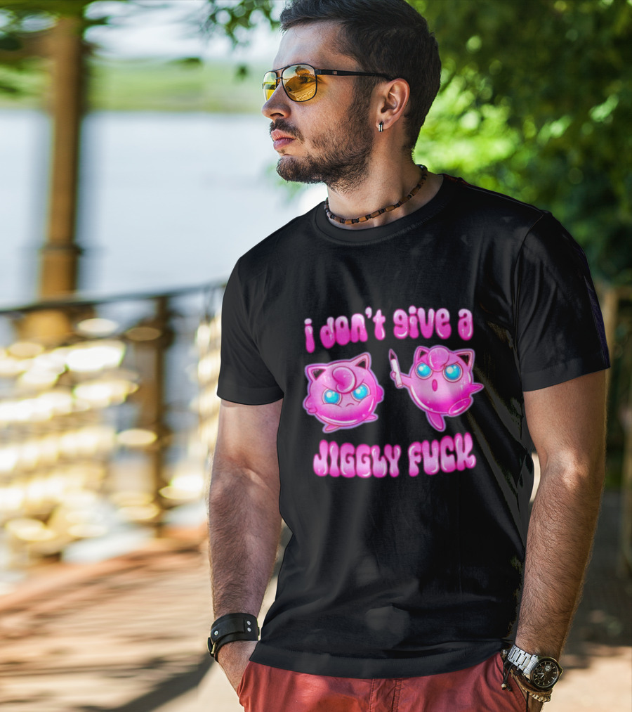 I Don't Give A Jiggly Fuck Jigglypuff Cartoon T-Shirt