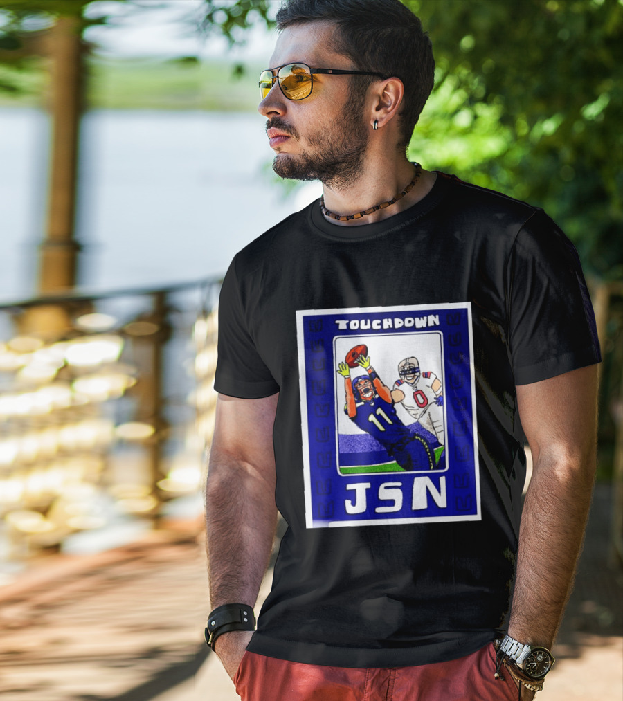 Touchdown JSN Jackson Smith Njigba Seattle Football Catch 11 T-Shirt