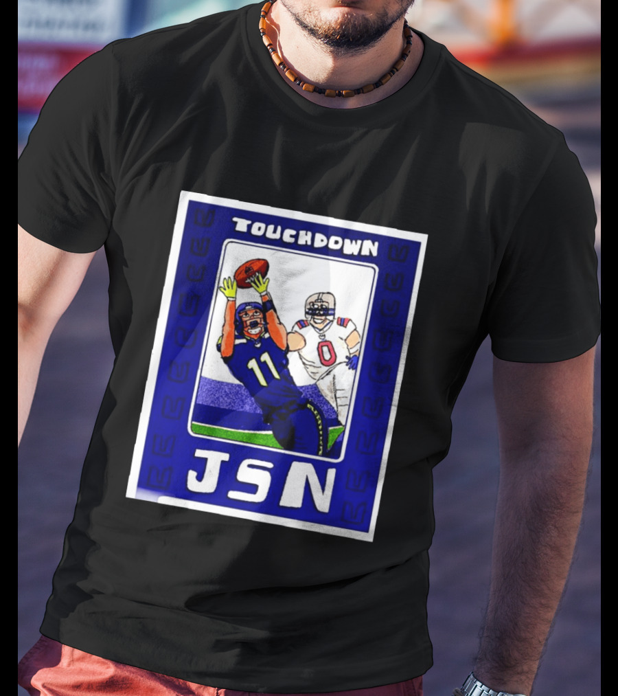 Touchdown JSN Jackson Smith Njigba Seattle Football Catch 11 T-Shirt
