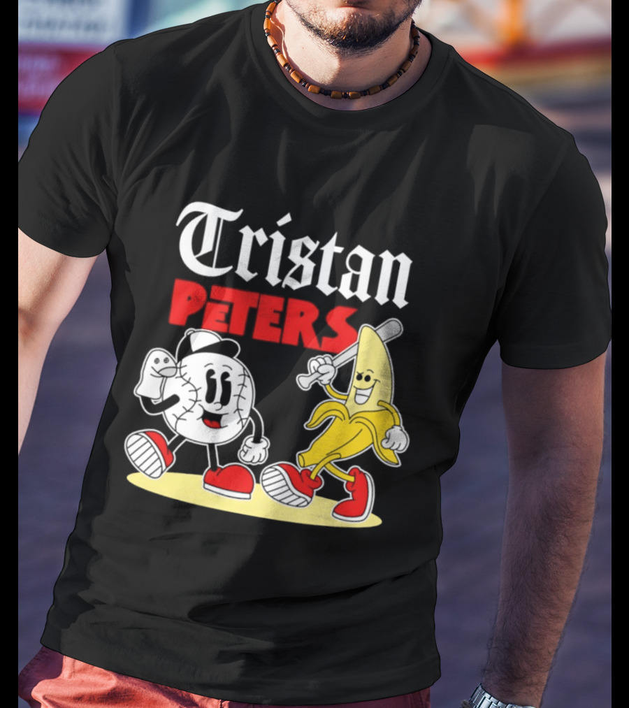 Tristan Peters Chicago White Sox Baseball Banana Cartoon Characters T-Shirt