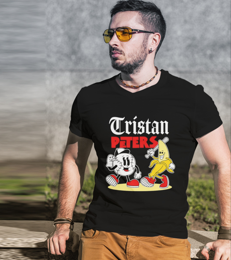 Tristan Peters Chicago White Sox Baseball Banana Cartoon Characters T-Shirt