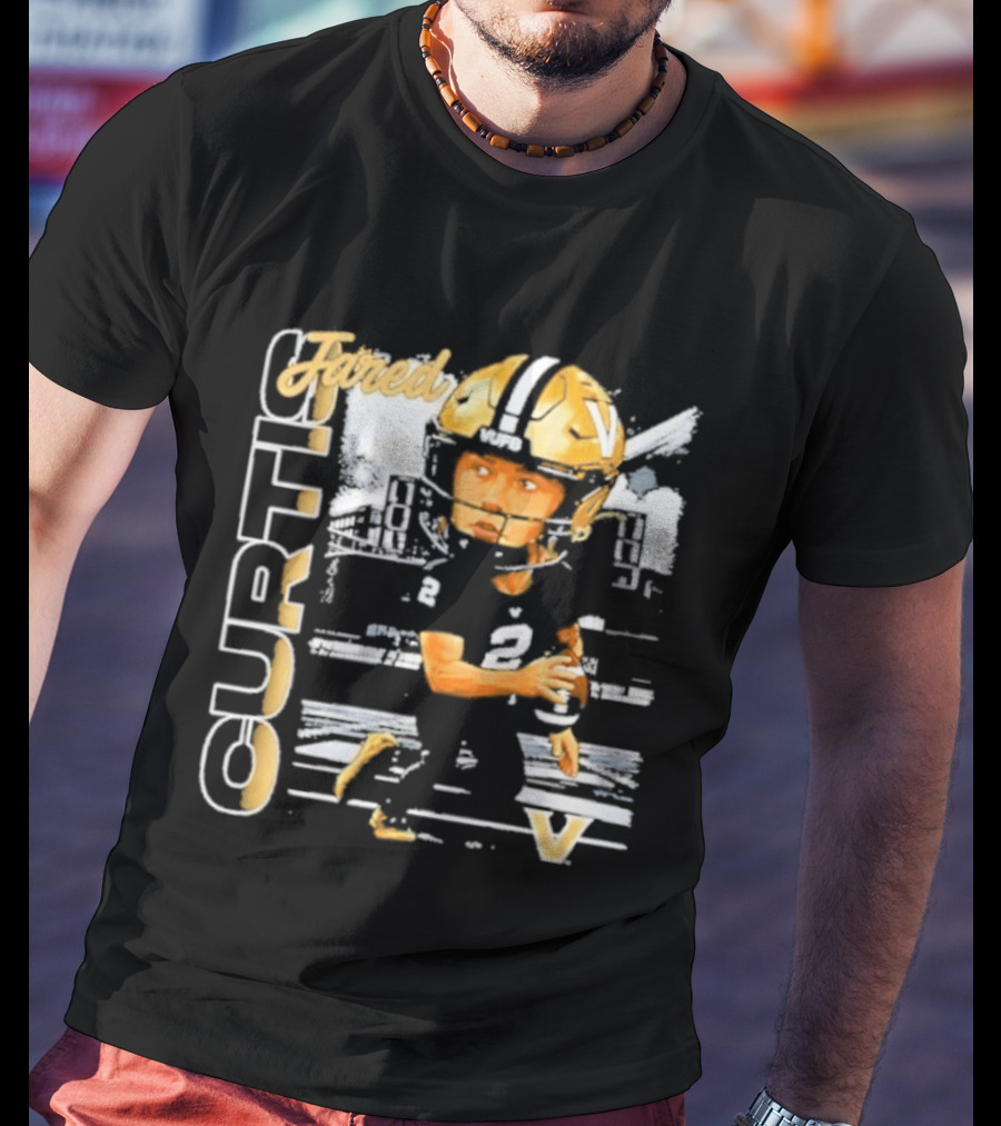 Jared Curtis Vanderbilt Commodores NCAA Football Player T-Shirt
