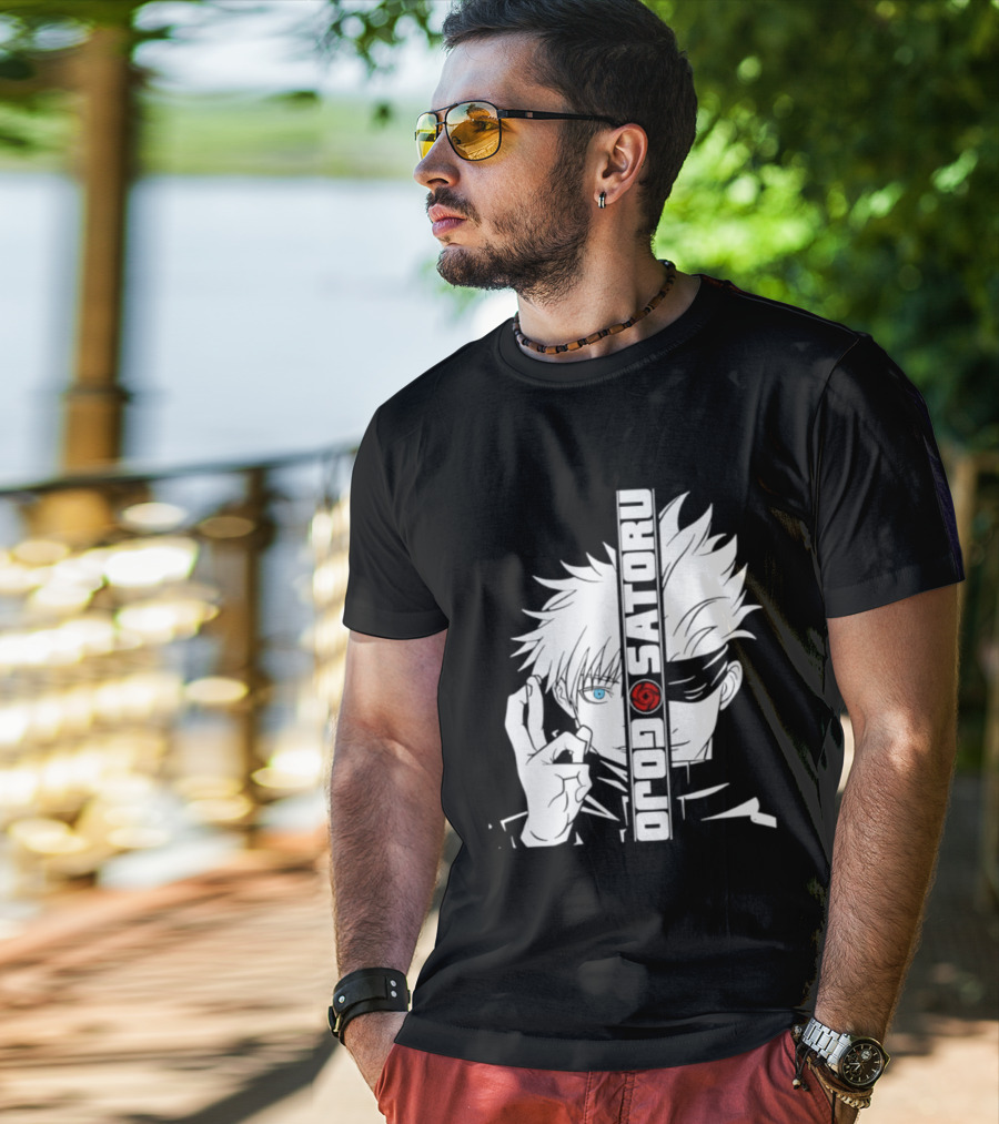 Satoru Gojo Mirror Six Eyes Limitless Jujutsu Kaisen Anime Fan T-Shirt