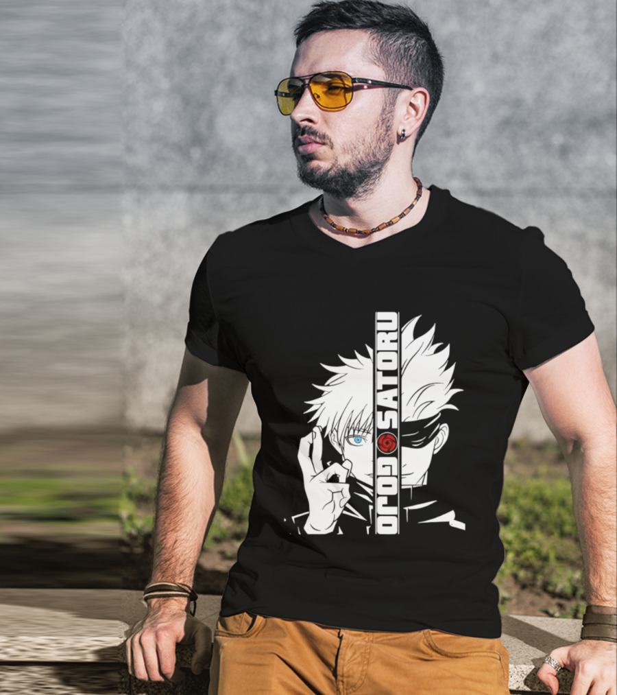 Satoru Gojo Mirror Six Eyes Limitless Jujutsu Kaisen Anime Fan T-Shirt