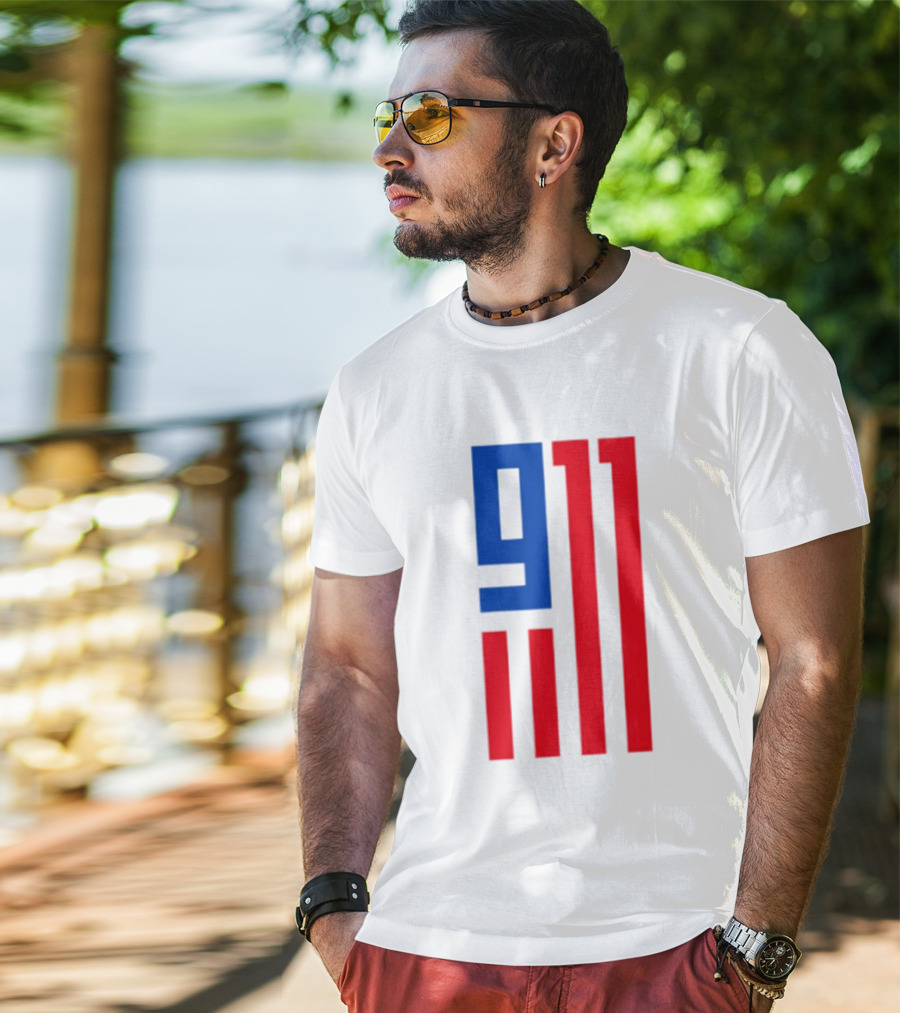 9/11 American Flag USA Patriotic September 11 T-Shirt