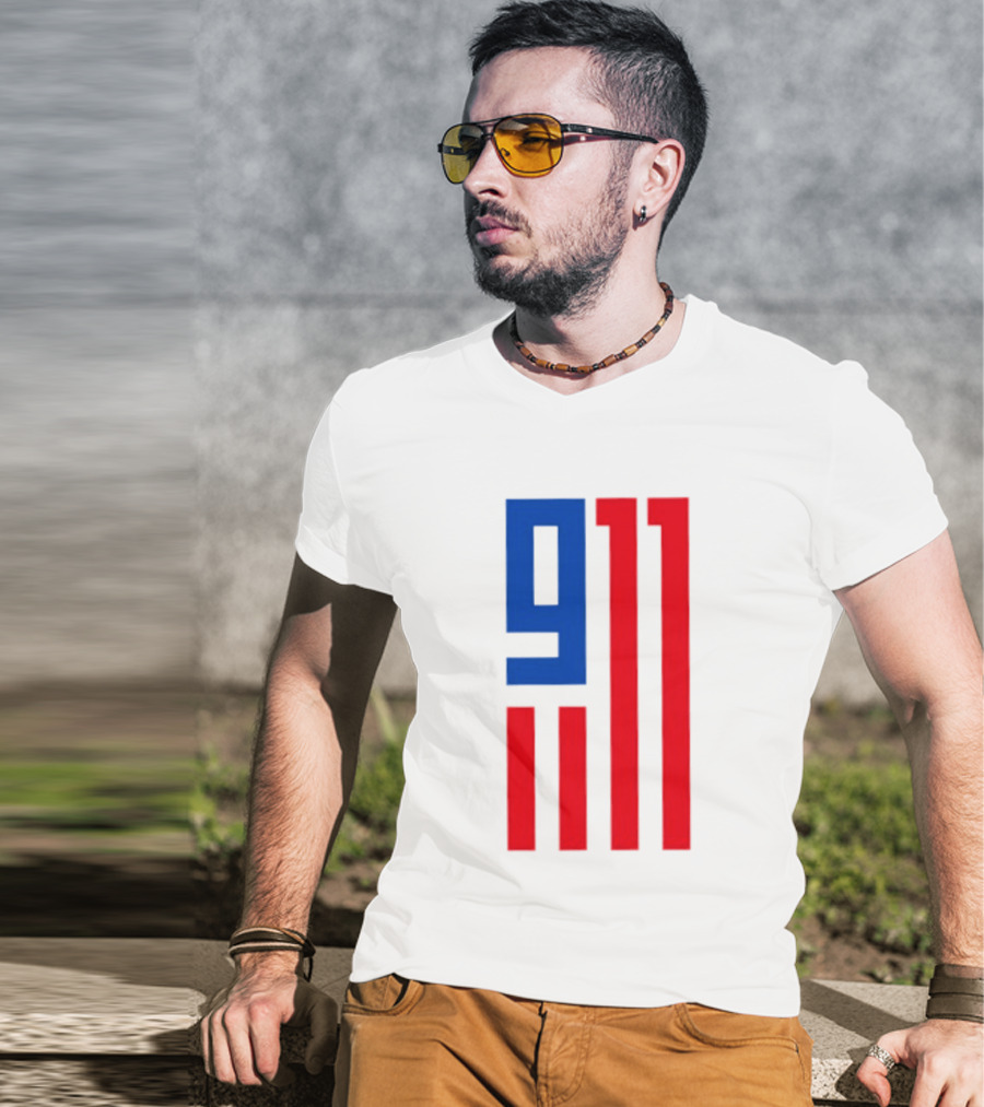 9/11 American Flag USA Patriotic September 11 T-Shirt