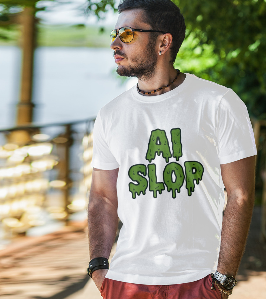 AI Slop Dripping Goo T-Shirt