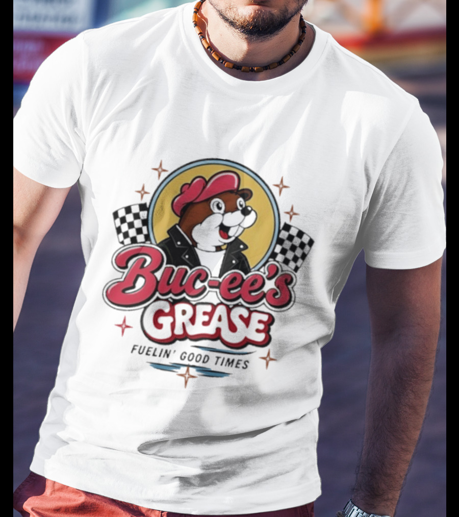 Buc Ee's Grease Fuelin' Good Times Racing T-Shirt