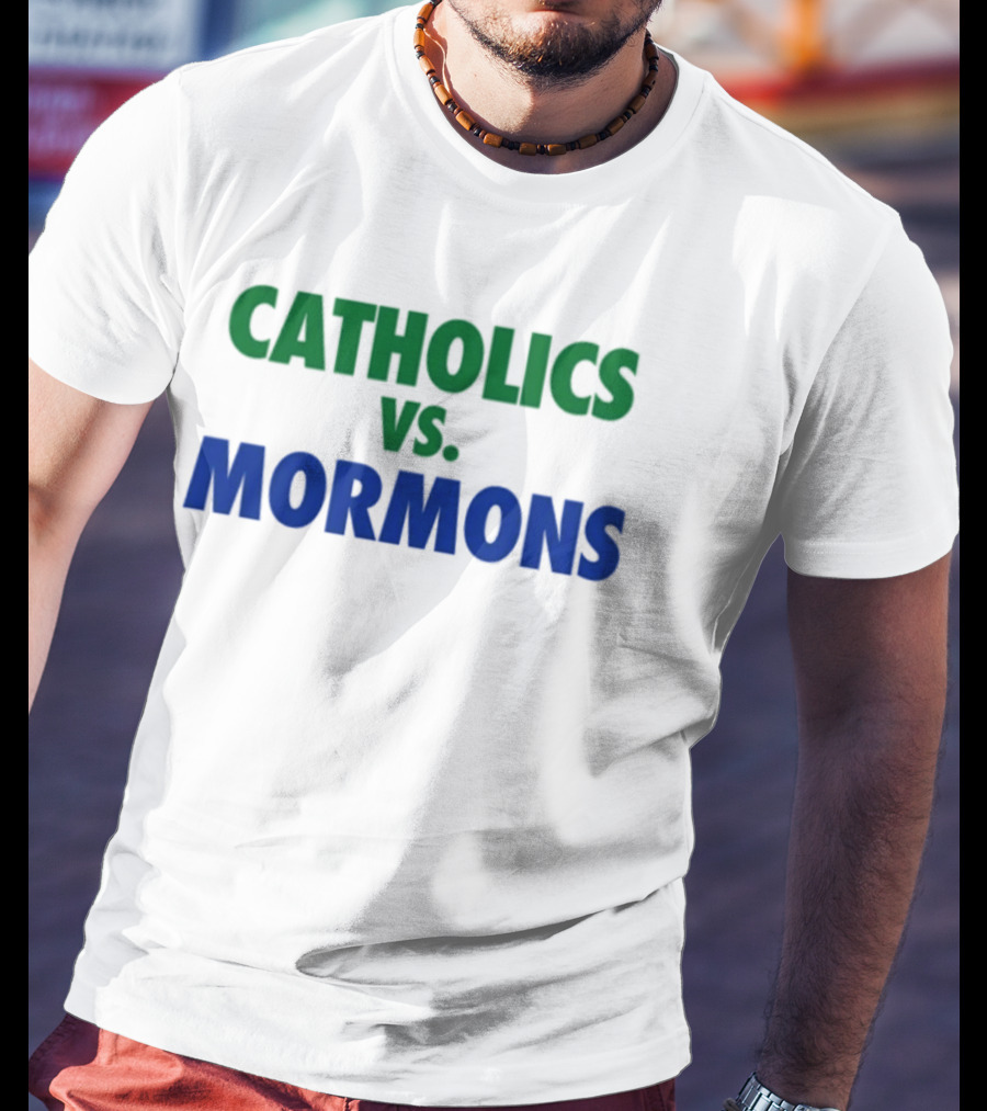 Catholics Vs Mormons Rivalry Matchup T-Shirt