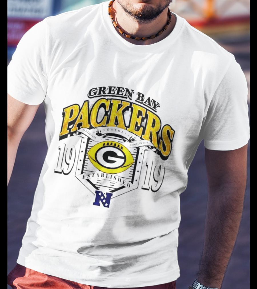 Green Bay Packers 1919 National Football Established Crest T-Shirt