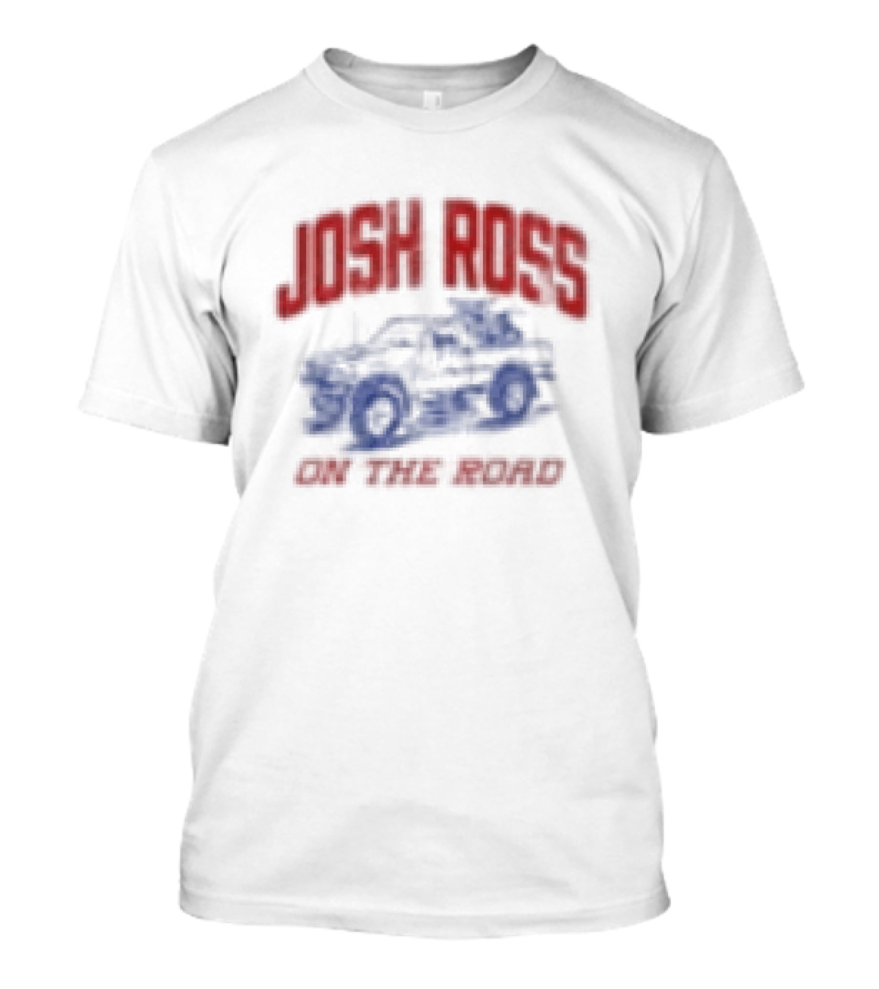Josh Ross On The Road Tour Blue Car T-Shirt