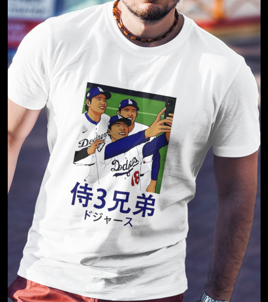 Ohtani Yamamoto Sasaki Dodgers Samurai 3 Brothers T-Shirt