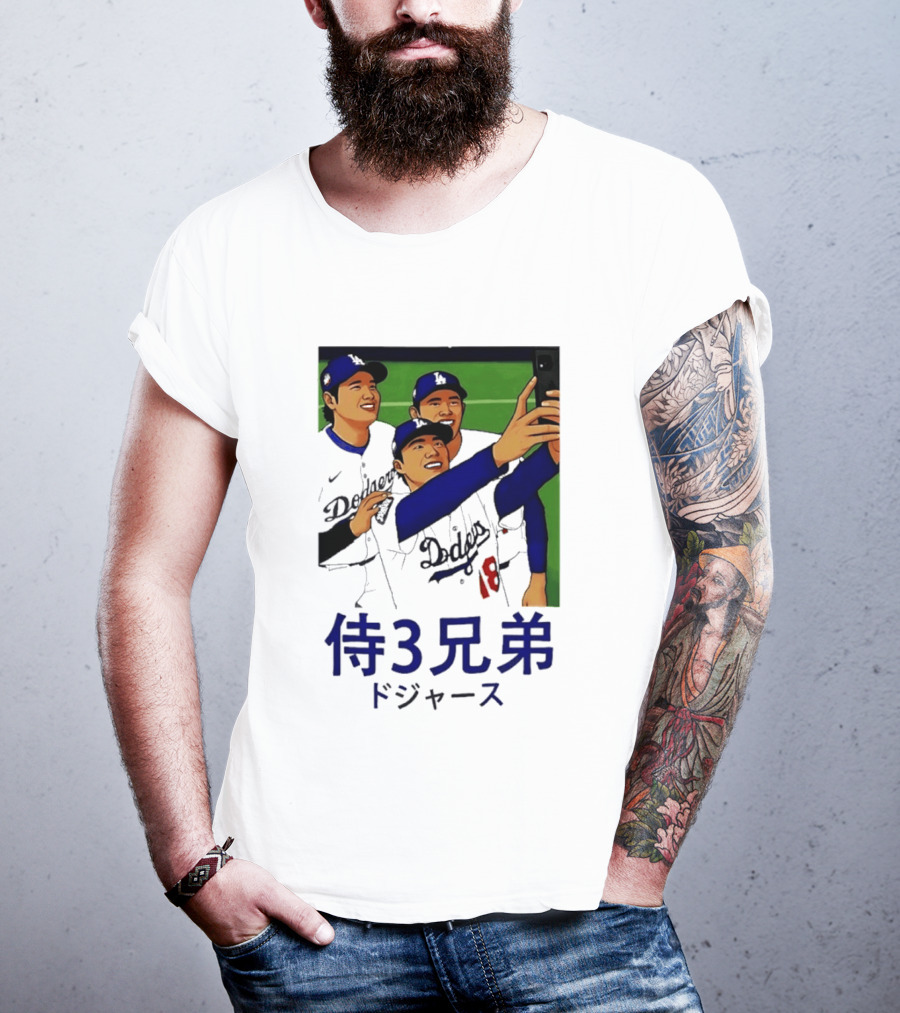 Ohtani Yamamoto Sasaki Dodgers Samurai 3 Brothers T-Shirt