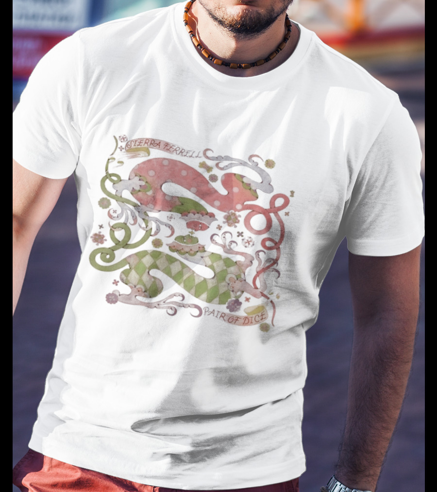 Sierra Ferrell Pair Of Dice Cream Dripping Surreal Art Deco T-Shirt