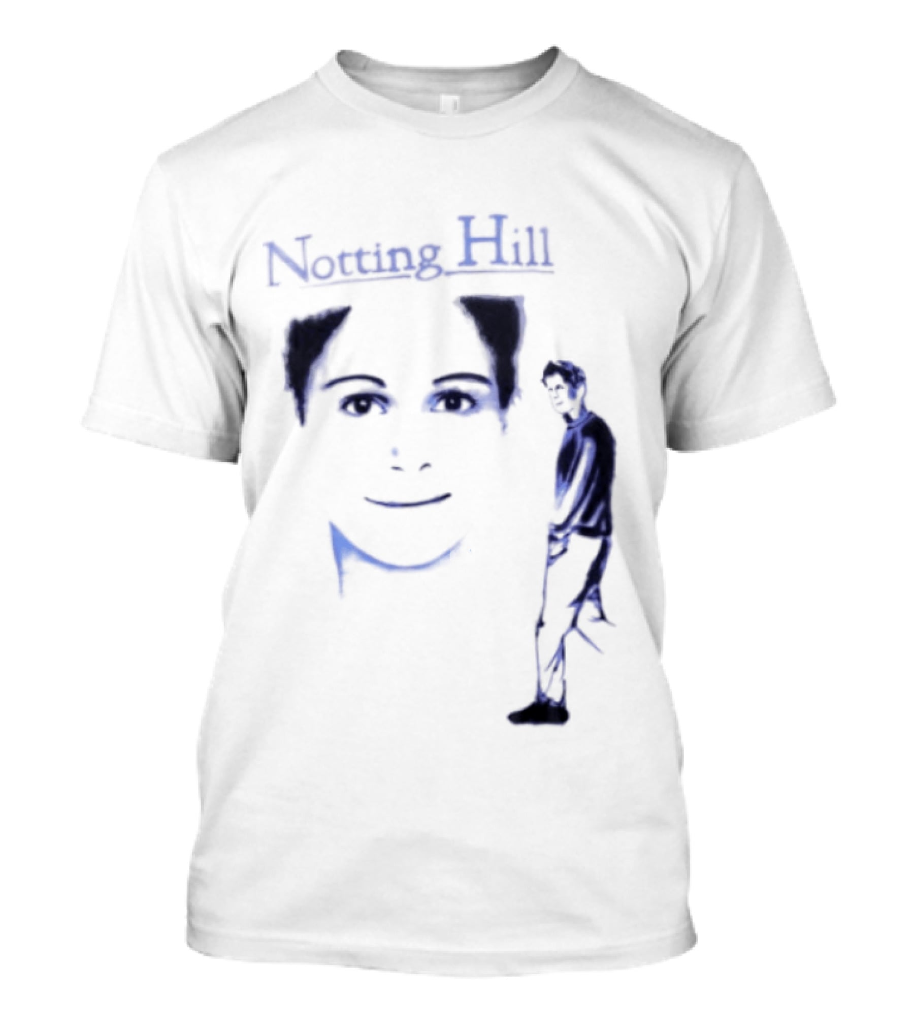 Notting Hill Tom Bateman Blue Art Conceptual T-Shirt