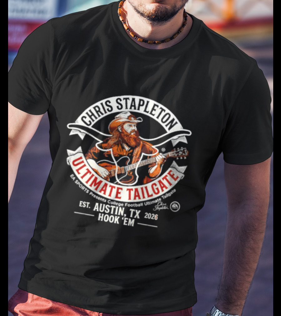Chris Stapleton Ultimate Tailgate Austin Texas 2026 Hook 'Em T-Shirt