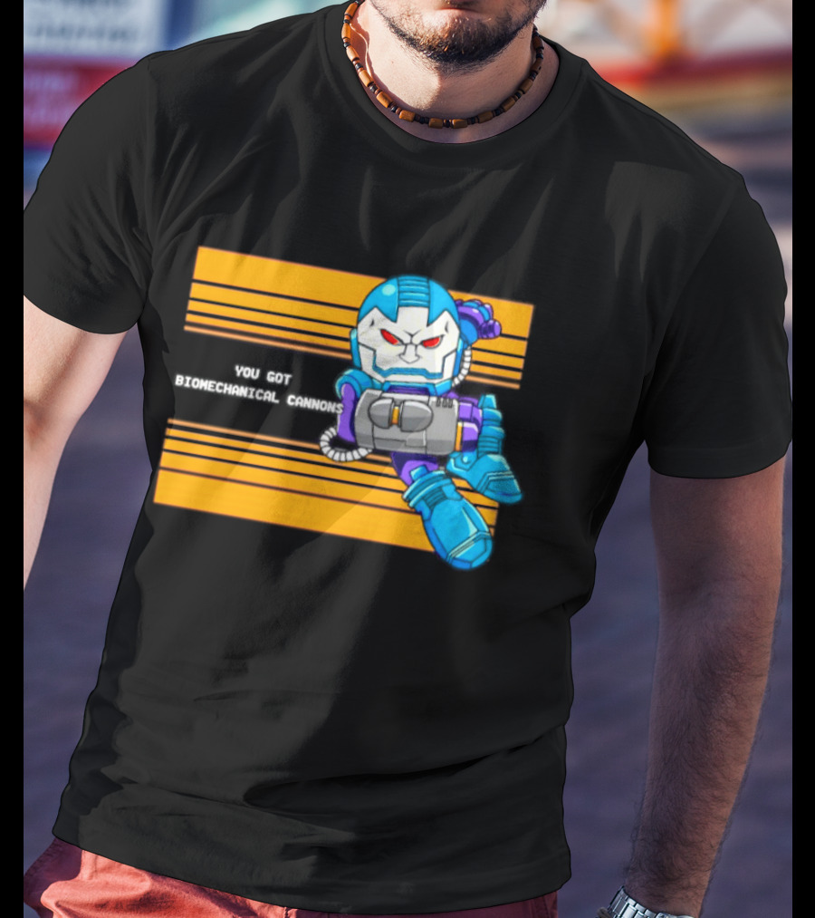 Apocalypse Marvel Cartoon Biomechanical Cannons T-Shirt