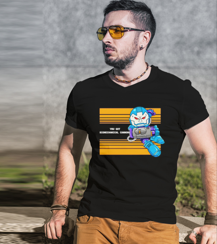 Apocalypse Marvel Cartoon Biomechanical Cannons T-Shirt
