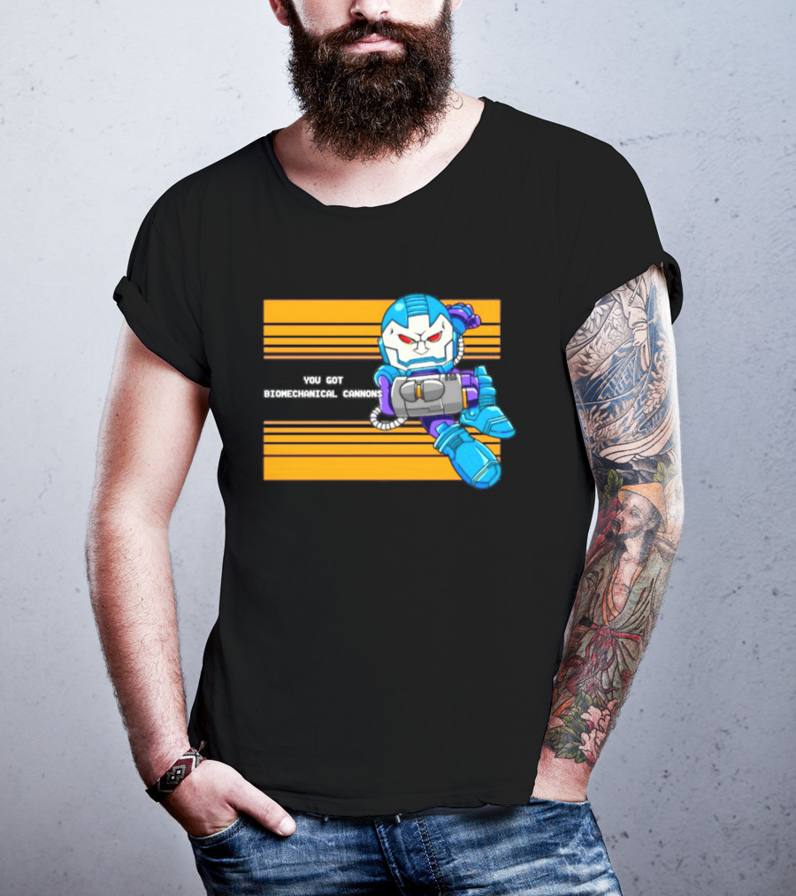 Apocalypse Marvel Cartoon Biomechanical Cannons T-Shirt