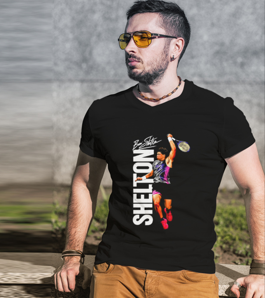 Ben Shelton Tennis Player Signature Art 2026 T-Shirt